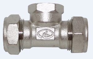Тройник для гофр.трубы 25- 1/2"В-25